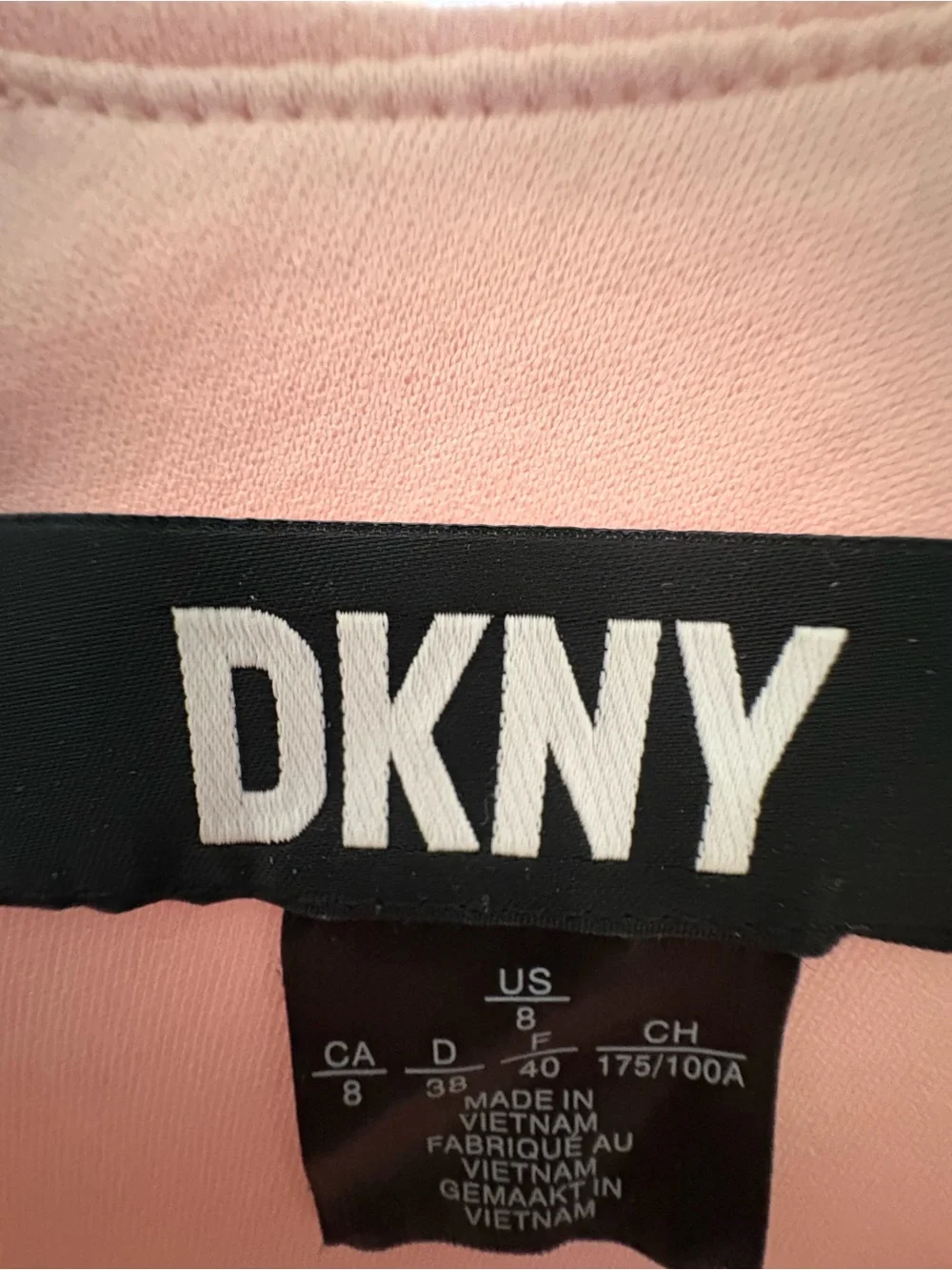 Dkny Blush Pink Layered-Sleeve Midi Sheath Dress